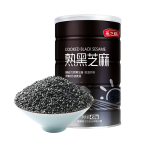 熟黑芝麻450g五谷杂粮免洗即食干吃芝麻粒可磨粉炒家用